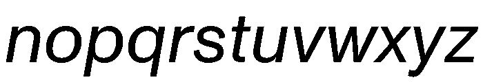ABCMonumentGrotesk RegularItalic Font LOWERCASE
