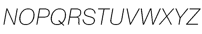 ABCMonumentGrotesk ThinItalic Font UPPERCASE