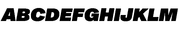 ABCMonumentGrotesk UltraItalic Font UPPERCASE