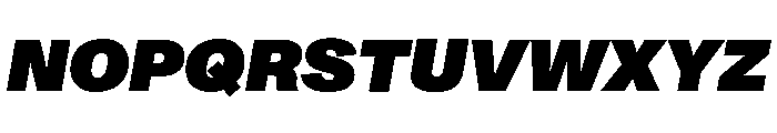 ABCMonumentGrotesk UltraItalic Font UPPERCASE