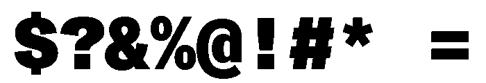 ABCMonumentGroteskMono Black Font OTHER CHARS