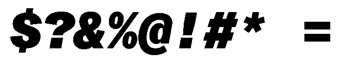 ABCMonumentGroteskMono BlackItalic Font OTHER CHARS
