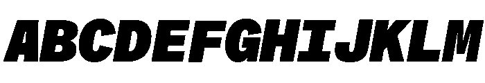 ABCMonumentGroteskMono BlackItalic Font UPPERCASE