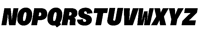 ABCMonumentGroteskMono BlackItalic Font UPPERCASE