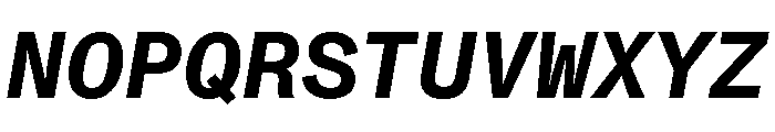 ABCMonumentGroteskMono BoldItalic Font UPPERCASE