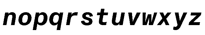ABCMonumentGroteskMono BoldItalic Font LOWERCASE