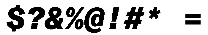 ABCMonumentGroteskMono HeavyItalic Font OTHER CHARS
