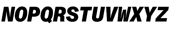ABCMonumentGroteskMono HeavyItalic Font UPPERCASE