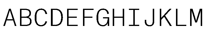 ABCMonumentGroteskMono Light Font UPPERCASE