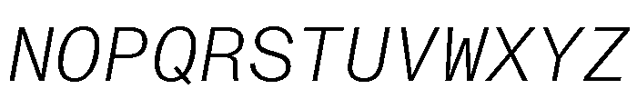 ABCMonumentGroteskMono LightItalic Font UPPERCASE