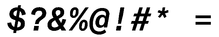 ABCMonumentGroteskMono MediumItalic Font OTHER CHARS
