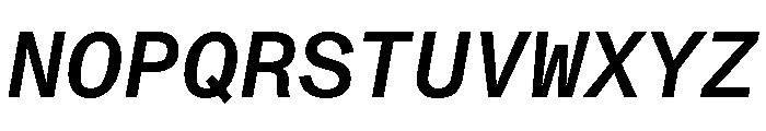 ABCMonumentGroteskMono MediumItalic Font UPPERCASE