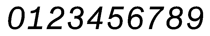 ABCMonumentGroteskMono RegularItalic Font OTHER CHARS
