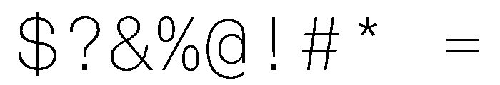ABCMonumentGroteskMono Thin Font OTHER CHARS