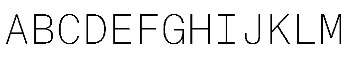 ABCMonumentGroteskMono Thin Font UPPERCASE
