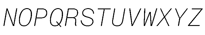 ABCMonumentGroteskMono ThinItalic Font UPPERCASE
