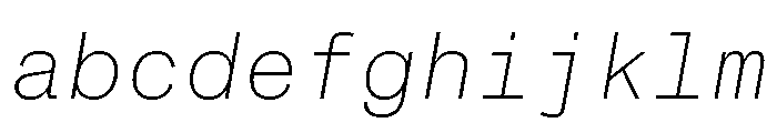 ABCMonumentGroteskMono ThinItalic FONT