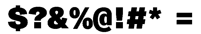 ABCMonumentGroteskSemiMono Black Font OTHER CHARS
