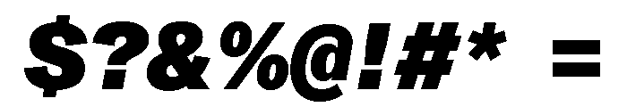 ABCMonumentGroteskSemiMono BlackItalic Font OTHER CHARS
