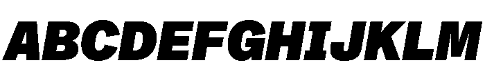 ABCMonumentGroteskSemiMono BlackItalic Font UPPERCASE