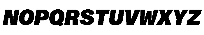 ABCMonumentGroteskSemiMono BlackItalic Font UPPERCASE