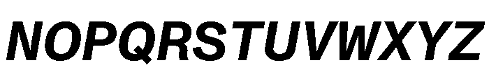 ABCMonumentGroteskSemiMono BoldItalic Font UPPERCASE