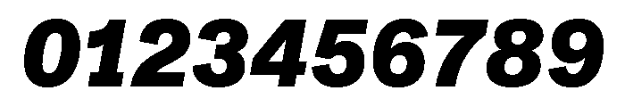 ABCMonumentGroteskSemiMono HeavyItalic Font OTHER CHARS