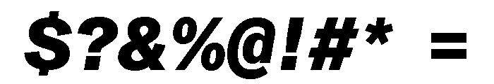 ABCMonumentGroteskSemiMono HeavyItalic Font OTHER CHARS
