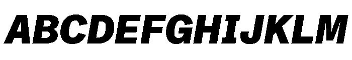 ABCMonumentGroteskSemiMono HeavyItalic Font UPPERCASE