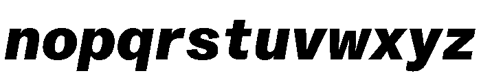 ABCMonumentGroteskSemiMono HeavyItalic Font LOWERCASE
