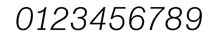 ABCMonumentGroteskSemiMono LightItalic Font OTHER CHARS