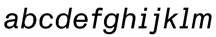 ABCMonumentGroteskSemiMono RegularItalic FONT