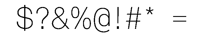 ABCMonumentGroteskSemiMono Thin Font OTHER CHARS
