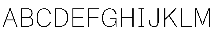 ABCMonumentGroteskSemiMono Thin Font UPPERCASE