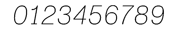 ABCMonumentGroteskSemiMono ThinItalic Font OTHER CHARS
