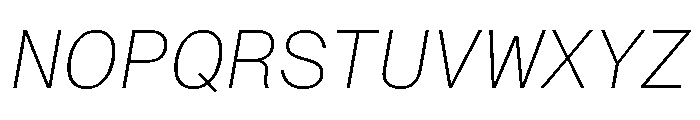 ABCMonumentGroteskSemiMono ThinItalic Font UPPERCASE