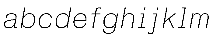 ABCMonumentGroteskSemiMono ThinItalic FONT