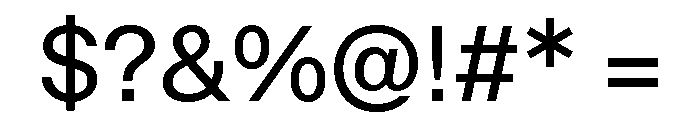 ABCOracle Book Font OTHER CHARS