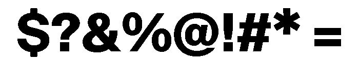 ABCOracle Heavy Font OTHER CHARS