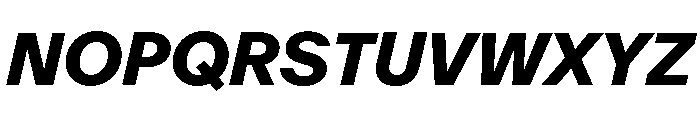 ABCOracle HeavyItalic Font UPPERCASE