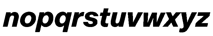 ABCOracle HeavyItalic Font LOWERCASE