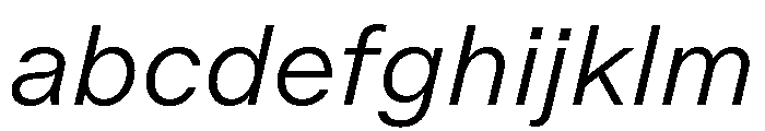 ABCOracle LightItalic FONT