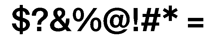 ABCOracle Medium Font OTHER CHARS