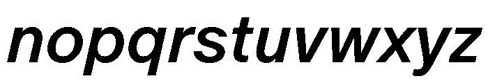 ABCOracle MediumItalic Font LOWERCASE
