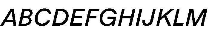ABCOracle RegularItalic Font UPPERCASE
