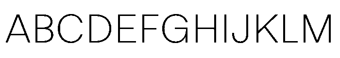 ABCOracle Thin Font UPPERCASE