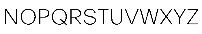 ABCOracle Thin Font UPPERCASE