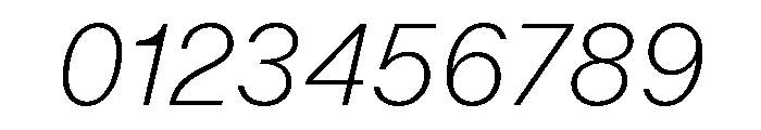 ABCOracle ThinItalic Font OTHER CHARS