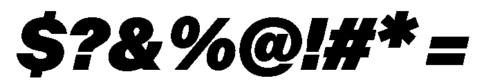 ABCOracle UltraItalic Font OTHER CHARS