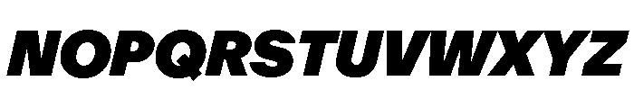 ABCOracle UltraItalic Font UPPERCASE